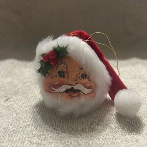 Annalee vintage 1992 Christmas Santa ornament
